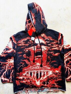 Brand X Watson Caesar Place Tapestry Hoodie New